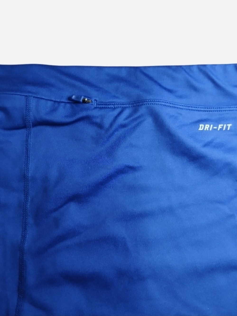 Nike Women's Royal Blue and Aqua Workout Capris with White Swoosh - Picture 3 of 7